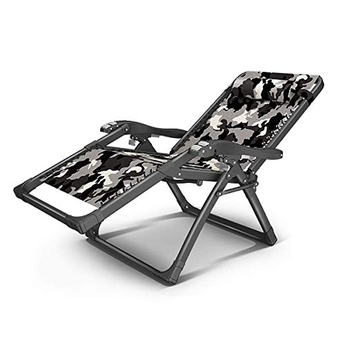LLSS Sedia Pieghevole Zero Gravity, Lettino Prendisole Reclinabile Sedie a Sdraio reclinabili Impermeabile e Regolabile per Spiaggia Patio Mobili da Giardino Campeggio Ufficio