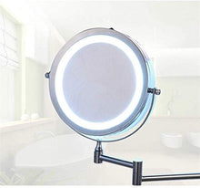Specchio Trucco Specchi da Tavolo Specchio per il trucco da 7 pollici Bagno con lampada Specchio da bagno Double Sided 5x amplificato parete appeso in metallo specchio specchio specchio specchio da pa