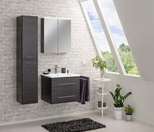 Fackelmann LED specchio da bagno 60 cm Rovere Scuro efficienza energetica A + + Serie B. perfetto