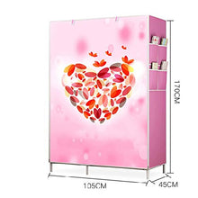 JJZXT Abbigliamento Cabinet Non Tessuto Armadio Tessuto, Guardaroba Pieghevole Panno Armadio Grande Rack di stoccaggio Mobili Camera da Letto (Color : B)