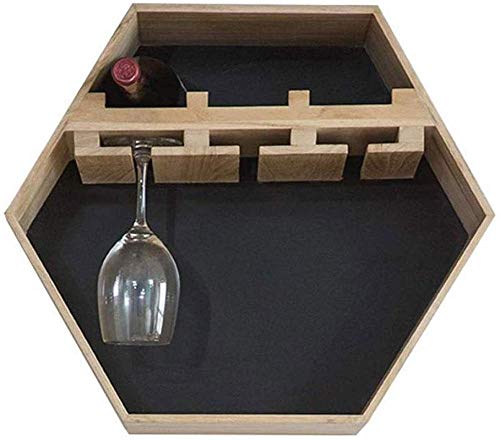 Scaffale Legno Porta Vino Porta Bottiglie E Vetro Cremagliera Del Vino Creativa - Portabottiglie A Parete, Portabottiglie, Decorazione Domestica