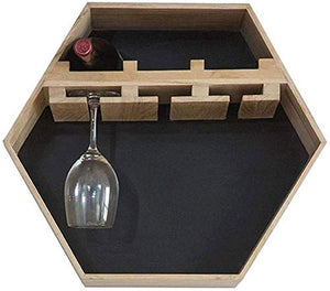 Scaffale Legno Porta Vino Porta Bottiglie E Vetro Cremagliera Del Vino Creativa - Portabottiglie A Parete, Portabottiglie, Decorazione Domestica