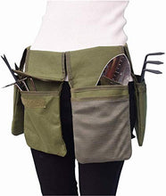Namvo Borsa porta attrezzi da giardino con tasche, borsa in tela da giardino, kit di accessori da giardinaggio cintura portautensili (verde)