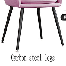 WWL sedie da pranzo velluto Nordico Sedie Pranzo Moderne Moderna Casa Soggiorno Metallo Ferro Piedi Alti Velluto Sedia Tempo Libero Mobili Cucina Minimalista Sedia Pranzo Sedia Pranzo Gambe ferro batt