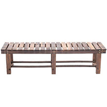 SHZSR Panca con Scarpetta da Banco in Legno - Forest Garden Forest Sleeper Bench 150×35CM