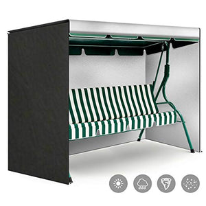 Achort Copertura Altalena 3 Posti Giardino Impermeabile in Poliestere 210D Tessuto Oxford Copertura Dondolo Durevole Utilizzate in Giardini Aperti per Dondolo da Giardino 220 * 125 * 170cm