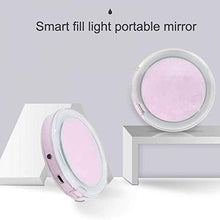 ADSE Specchio per Il Trucco Portatile Specchio per Il Trucco Illuminato a LED 1X / 3X Specchio con Illuminazione a Specchio bifacciale Pieghevole Portatile ingranditore