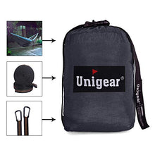 Unigear Amaca da Campeggio Portatile, 210T Singola/Doppia Paracadute in Nylon per Viaggi All'aperto Escursionismo Spiaggia del Giardino del Cortile, con Extra Maschera per Gli Occhi 320cm*200cm