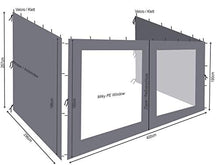 QUICK STAR 3 pareti Laterali per Tenda da Parete pergola 3x4m Antracite