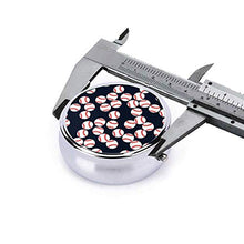 Scatola rotonda per medicina portatile, mini pillole in metallo, dispenser per pillole, borsa da tasca, regalo da viaggio, baseball