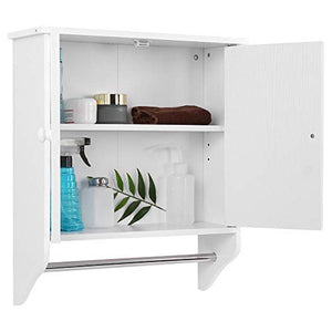 Armadietto da Bagno, Scarpiera mobiletto Mobile per lavabo,Stile Rustico Armadio Farmaci da Muro, Mobiletto in Legno da Parete per Cucina Bagno,48 x 16 x 55cm