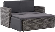 Mobili da giardino, Sedia per il tempo libero Set Giardino Set da giardino Mobili da giardino, Sedia Lounge Set 7 pezzi di Galvan Grey,Grey