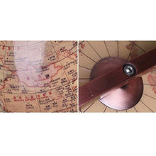 JNMDLAKO Globo Grande mappamondo educativo con Base in Legno Portabottiglie per Vino Bar in Stile retrò Portabottiglie Portabottiglie per Vino Organizzatore per Bevande Antico 62CM