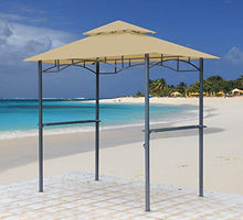 GRASEKAMP Qualität seit 1972 48725 - Tetto di ricambio per barbecue e gazebo, 1,5 x 2,4 m, con tetto a doppio tetto, colore: Beige