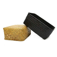 LPxdywlk Puntelli Fatti A Mano della Decorazione del Partito Dell'organizzatore della Caramella Dell'auricolare del Cestino del Vaso di Frutta del Canestro di Frutta Secca Paglia Nero Mezzo