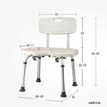 AYHa Sgabello da bagno Sgabello da bagno leggero Sgabello per scarpe Sgabello da doccia antiscivolo Sedia da doccia regolabile,con schienale