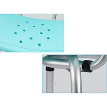 Sgabello da Doccia Pieghevole per Sedia da Bagno Sedile 5 Sgabelli da Doccia Regolabili in Altezza per disabili/Elder/Incinta,Blu