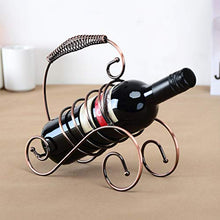 UPKOCH - Portabottiglie per bottiglie di vino, in ferro, stile retrò, per cucina, bar, banconi