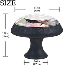 Labrador Love Dog nero felice Pomelli per Porta Set di 4 Pomelli per Mobili Manopole per Cassetti Cucina Armadio Vetro