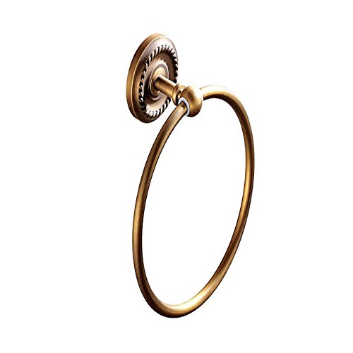 MBYW Portasciugamani Moderno Minimalista Portasciugamani Elegante per Il Bagno di Moda Ciondolo in Metallo Ciondolo Singolo/portasciugamani da Bagno in Rame Antico Europeo