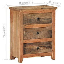 vidaXL Credenza 60x33x75 cm in Legno Massello di Acacia e di Recupero