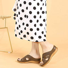 Sandali Donna Sandali Zeppa Scarpe Passeggio Spiaggia, Sandali Donna Sexy Tacco Zeppa Sandali Punta Aperta Retro, Moda Comode Morbido Antiscivolo Ciabatte Casa Infradito,B,40