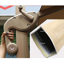 HUAQINEI Ombrello da Cortile/Ombrello da Esterno/Ombrello Solare,Pieghevole con Illuminazione a LED per Esterni Illuminazione a 360 Gradi Rotante con Base in Marmo,Elegante e Semplice Moderno