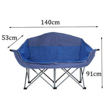 XUSHEN-HU Sedia Pieghevole Holder Doppio Heavy Duty con la Coppa Sacchetto di immagazzinaggio Esterna Beach Lounge, 150kg Attesa