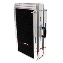 Wiltec Rampa per sedie a rotelle Rampa di carico Antiscivolo Pieghevole in 4 sez Alluminio 152cm 270kg