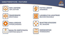 Casatex | Coprimaterasso Singolo in 100% Cotone Fasciato, a Cappuccio con Angoli ed Elastici