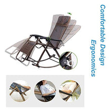 XLYYHZ Sedia Zero Gravity Sedie a Dondolo Giardino Esterno per Adulti Relax Comfort | Lettino da Giardino con poggiapiedi Regolabile e Schienale reclinabile | Sedia reclinabile Pieghevole per Sedia