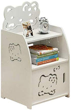 Mini Comodino Assemblare plastica di Modo della cavità-scolpito Design deposito Rack Stile Cartoon Locker Impermeabile Hyococ (Color : C)