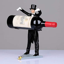 BINGFANG-W Wine Rack Bottiglia di Vino Rack Resina Carattere Wine Rack Creativa Vino Moda cremagliera della Bottiglia di Ornamenti casa Desktop Wine Rack Tatuaggi Portavini