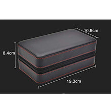 NIHAOA Accessori del Sigaro Pelle corrosione Caso Cigar Humidor Viaggi, Legno di Cedro Foderato con umidificatore e Rimovibile vassoi, Portable Light Weight Cigar Box Gift Set Buon apporto di umidità