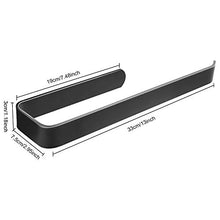 Mczcent - Portasciugamani da bagno, autoadesivo e da parete, in lega di alluminio, senza forature, per bagno, cucina, 30 cm