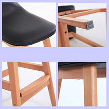 ZHJING Seggiola da Bar Sgabelli da Bar Sgabello da Bar con Sgabello Alto in Legno Artificiale, Sgabello da Bar con Base Quadrata (Color : Brown, Size : B)