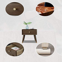 HYY-YY Comodino Noce Comodino Camera Da Letto Comodino Comodino Legno Cera Olio Mobili Armadietto Per Casa Camera Da Letto Accessori Ufficio Comodini (Colore: Marrone, Dimensioni: 35X40X45CM)