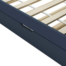 BIGTO - Divano letto estraibile, in legno di pino massello, 90 x 200 cm, colore: Grigio