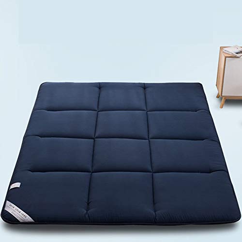 Z&HA Tatami Materasso, Pieghevole Spessore Ultra Respirabile Morbido futon Giapponese Tappetino Portatile dormitorio Mattress Pad,Blu,120 * 200CM