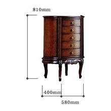 QJL_ANA Moderna semplicità Dresser con 5 cassetti Antico Bagagli Maniglie Classic Tall for Camera da Letto Soggiorno (58X40x81cm) Soggiorno Camera da Letto cassettiera