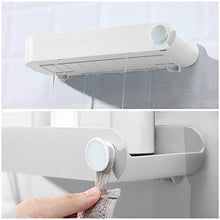 Termichy - Mensola per doccia autoadesiva, senza fori, da parete, per bagno e Washroom, impermeabile, rimovibile e non lascia tracce (bianco)