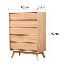 QJL_ANA Nordic Legno Cassettiera Soggiorno Camera da Letto Mobili Cinque Armadi di immagazzinaggio comò Sundries Cabinets Cassettiera for Camera da Letto Soggiorno Camera da Letto cassettiera