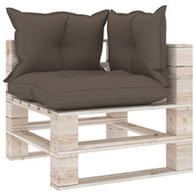 Tidyard 7 pz Set Divani Pallet Modulari Angolari 6 Posti da Giardino Esterno in Legno di Pino con Cuscini,Divano Angolare da Giardino,Divano ad Angolo,Divani da Esterno,Divano Pallet,Divani Modulari