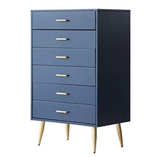 Tyueliang-Decoration Cassettiera 6 cassetti Night Stand Armadio Ufficio Vestiti Cosmetici Bagagli Petto organizzatore Legno comò con cassetti unità Camera Camera Petto per Camera da Letto Soggiorno