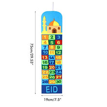 Calendario Hanging Bag, Ramadan Calendar Eid Mubarak Hanging Countdown Calendar Calendario dell'Avvento 2021 Regali Eid Decorazione Ramadan