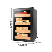 BLLXMX Humidor Armadio, Struttura Autoportante con Porta in Vetro, Controllo Dell'umidità 60% -80% 11-22 Gradi di Controllo della Temperatura