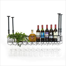 PZW Bancone Bar Bancone Bar Portabottiglie Ristorante Casalinghi Bicchieri da Vino Portabottiglie Retro Iron Art PortabottiglieA, 100 35 centimetri *