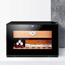 Umidificatori Humidor Cigar Cabinet Temperature Control Legno Di Cedro Mini Cigar Idratante Gabinetto Della Famiglia Piccolo Built-in Cigar Cabinet Dual-core Controllo Della Temperatura For 150 Sigari