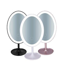 Kaper Go. Specchio for Il Trucco LED Ricarica USB Specchio di Bellezza Moda Creativa con Tocco Leggero Dimming Desktop da 180 Gradi Specchiera Medicazione Rotante Modelli Neri Modelli Bianchi Modelli