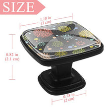 Motivo floreale grigio 4 PCS Pomelli per Porta, Pomolo per Mobile, Pomelli per Mobili con Viti, Maniglia per Armadietto, Pomelli per Porta, Pomelli per Cassetti per Porta, Armadio, Cassetto e Credenza